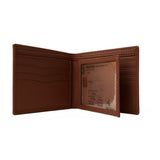 Personalized Custom Leather Wallet – Name & Logo (Brown)