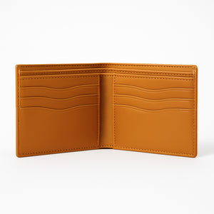 Personalized Custom Leather Wallet – Name & Logo (Gold)